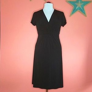 Casual black silhouette dress